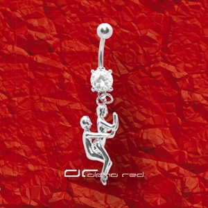 ��� EROTIC KAMA SUTRA BAUCH PIERCING KRISTALL KLAR 4559