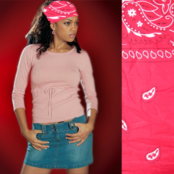 &raquo;&raquo;&raquo; BANDANA / BIKER KOPFTUCH - HAARBAND rot 1712