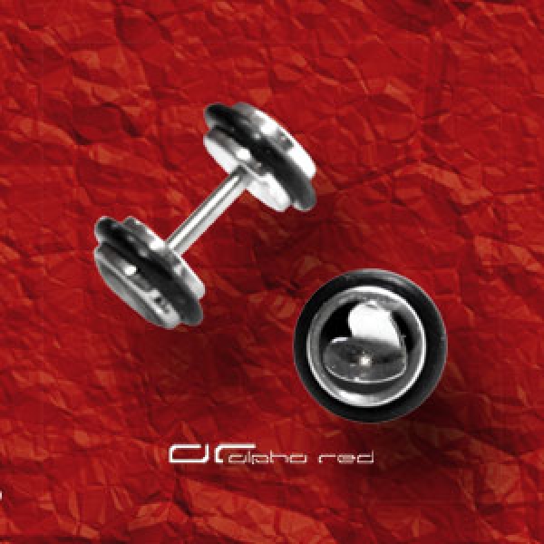 &raquo;&raquo;&raquo; OHRRING FAKE OHR PLUG 10 mm PIERCING MIT HERZ 3696