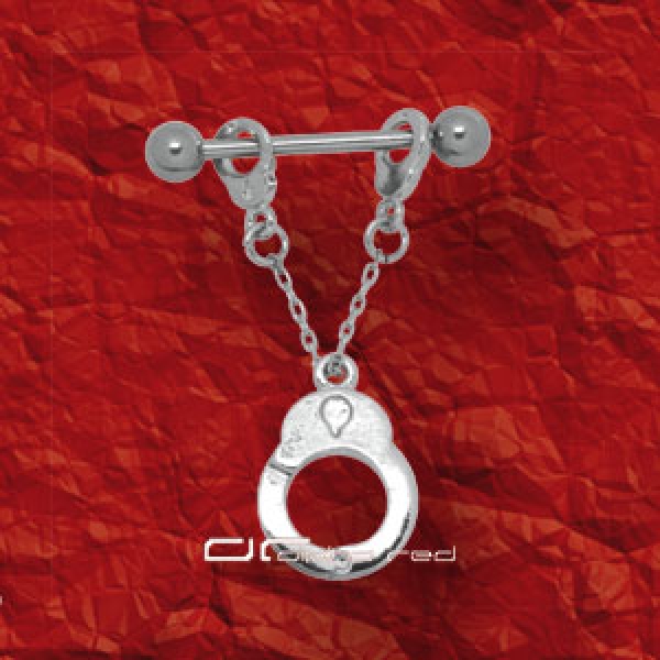 &raquo;&raquo;&raquo; HANDSCHELLE BRUST NIPPEL PIERCING KETTE 3950