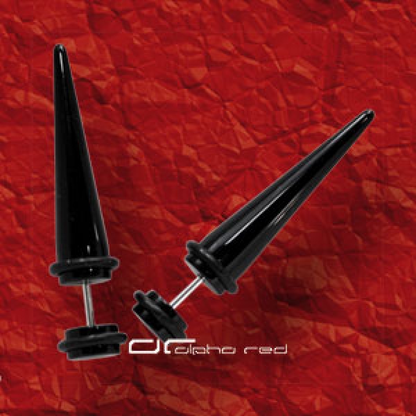 &raquo;&raquo;&raquo; FAKE OHR PIERCING PLUG EXPANDER schwarz 4078