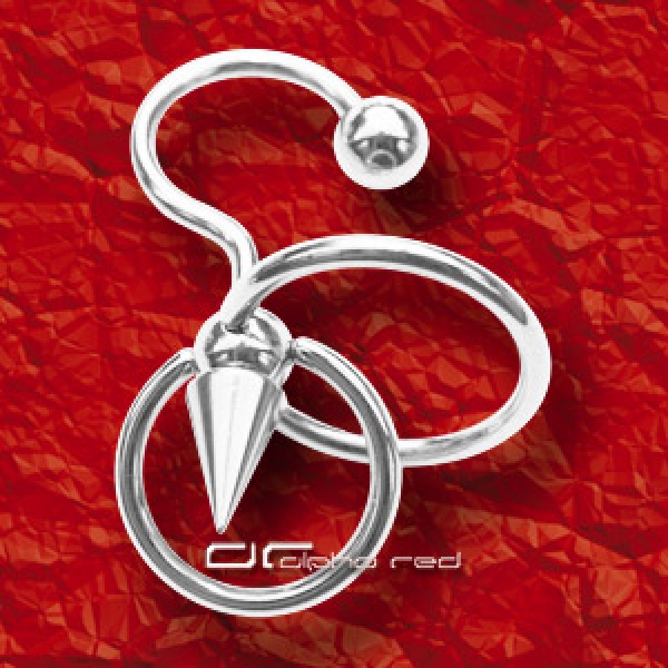 &raquo;&raquo;&raquo; UNIQUE STAHL PIERCING HAKEN Spike Design 5057