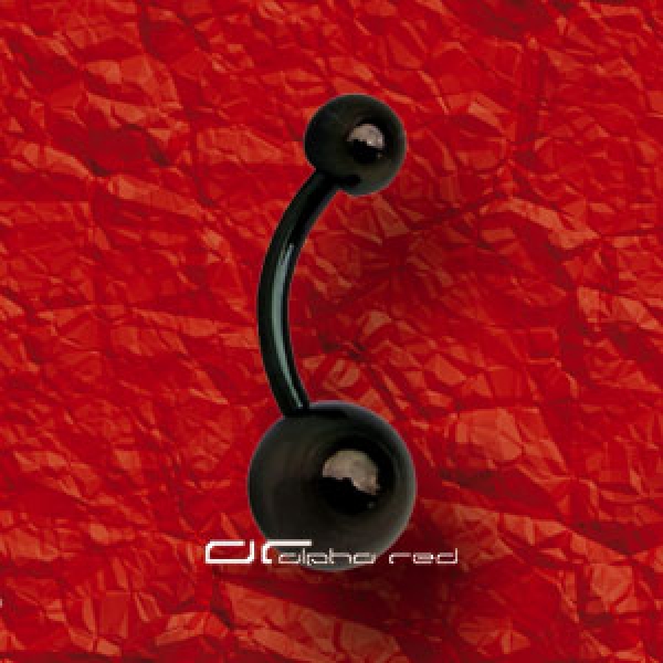 &raquo;&raquo;&raquo; BAUCHNABELPIERCING TITAN BANANA schwarz 424