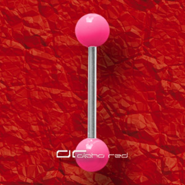 &raquo;&raquo;&raquo; NEON ACRYL ZUNGENPIERCING pink 128