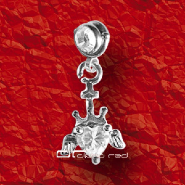 &raquo;&raquo;&raquo; MICRODERMAL CLIP-IN ANH&Auml;NGER CROWN HEART Kristall klar 2568