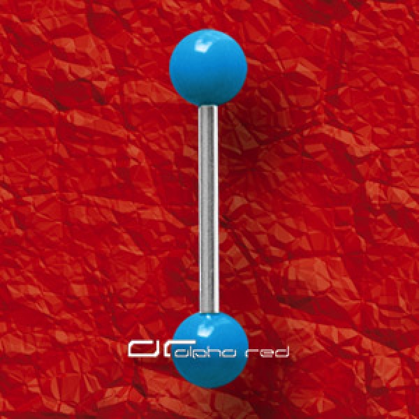 &raquo;&raquo;&raquo; NEON ACRYL ZUNGENPIERCING blau 131