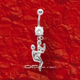 ��� EROTIC KAMA SUTRA BAUCH PIERCING KRISTALL KLAR 4559