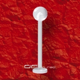 ��� ACRYL ZUNGEN PIERCING RETAINER KUGEL klar 4689
