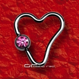 ��� EXOTIC KRISTALL BCR KLEMMKUGELRING PIERCING pink 5353