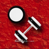 ��� FAKE OHR PIERCING PLUG ACRYL wei� 5460