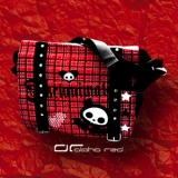 ��� SKELANIMALS COURIER BAG TASCHE schwarz rot 1179