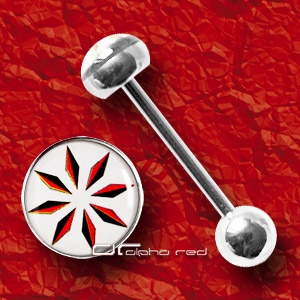 »»» NEW STAR STAHL ZUNGENPIERCING STERN PIERCING 5254