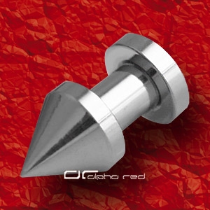 STAHL SPIKE PLUG / Flesh Tunnel OHRPIERCING SPITZE 1,6-6 mm 1788