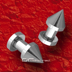 STAHL SPIKE PLUG / Flesh Tunnel OHRPIERCING SPITZE 1,6-6 mm 1788