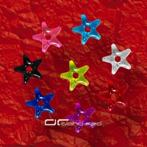 »»» 8er SET  UV GLITTER DONUT STERN FÜR ZUNGENPIERCING 8294
