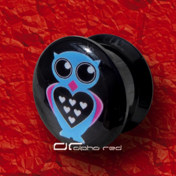 »»» BLACK ACRYL PLUG SCHWARZ EULE 3392