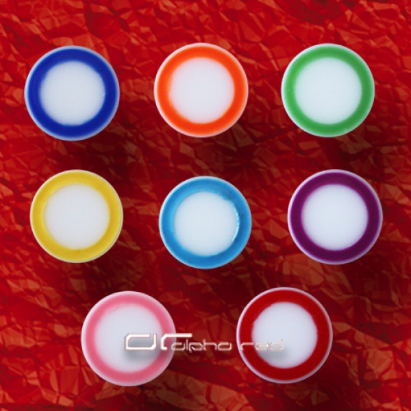 »»» 8er SET NEON RIM SADDLE PLUG OHRPIERCING 8354