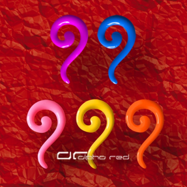 »»» 5er NEON ACRYL SERPENTINE EXPANDER OHRPIERCING 8444
