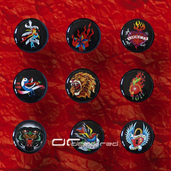 »»» 9er SET TATTOO ACRYL SADDLE PLUG 8593