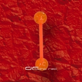 »»» UV FLEXI ZUNGENPIERCING GLITTERBALL orange 1853