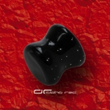 GLAS PLUG OHR PIERCING 8 mm schwarz 3494