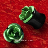 »»» ACRYL PLUG OHRPIERCING ROSE hellgrün 2324