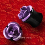 »»» ACRYL PLUG OHRPIERCING ROSE violett 2325