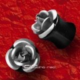 »»» ACRYL PLUG OHRPIERCING ROSE silbern 2328