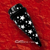 »»» MULTI STARS ACRYL EXPANDER DEHNUNGSSTAB STERNE schwarz weiß 2908