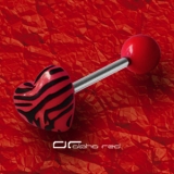 »»» ZEBRA SHAPE ZUNGENPIERCING HERZ rot 2929