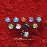 GLITTER PLUG ACRYL OHR PIERCING 4-14mm gold 4130