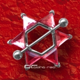 »»» STERN BRUSTPIERCING NIPPLE SHIELD KRISTALL rosa 3555
