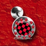 »»» WITZIGES ZUNGENPIERCING CHECKER KRISTALL rot 5211