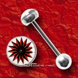 »»» NEW STAR STAHL ZUNGENPIERCING STERN PIERCING 5259