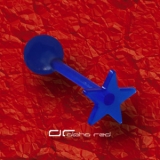 »»» UV FLEXI STERN ZUNGENPIERCING KUNSTSTOFF blau 5723