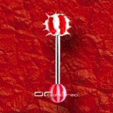 »»» UV STRIPE KOOSHBALL PUSCHEL ZUNGENPIERCING rot 561