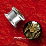 STAHL PLUG OHR PIERCING PYTHON SCHLANGE 6-12 mm 1054