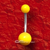 »»» NEON ACRYL BAUCHNABELPIERCING gelb 323