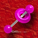 »»» UV DONUT PIERCING ZUNGENPIERCING RUND lila 637