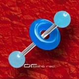 »»» UV DONUT PIERCING ZUNGENPIERCING RUND hellblau 640