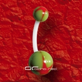 »»» UV STAR FLEXI BAUCHNABELPIERCING STERN oliv rot 1105