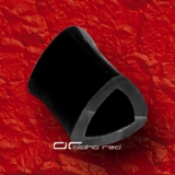 »»» FLEXI SILIKON TRIANGLE TUNNEL OHR PIERCING schwarz 1529, Tiefe ca. 11 mm, der Rand ist ca. 1 mm breiter, weiches Silikon
