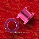 NEON SHINE TITAN FLESH TUNNEL OHR PIERCING pink 5 u.10 mm 4308