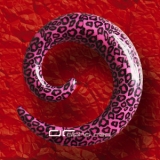 LEO EXPANDER SPIRALE OHRPIERCING pink 3-10mm 1503