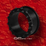 FLEXI SPIKED SILIKON FLESH TUNNEL 8-25mm SCHWARZ 1144