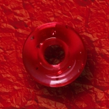 »»» UV GLITTER DONUT RUND FÜR ZUNGENPIERCING rot 2039
