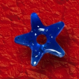 »»» UV GLITTER DONUT STERN FÜR ZUNGENPIERCING blau 2041