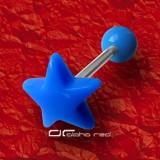 »»» COLOUR SHAPE ZUNGENPIERCING STERN blau 82053.99
