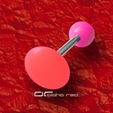 »»» COLOUR SHAPE ZUNGENPIERCING RUND pink 8229