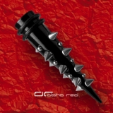 »»» BLACK ACRYL EXPANDER WITH SPIKES schwarz 8234